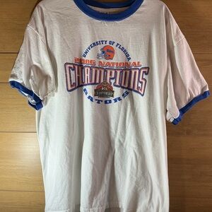 Anvil Florida Gators National Champions 2006 Men’s XL Royal Blue Ringer Tee